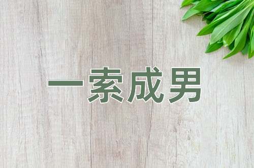 成语一索成男
