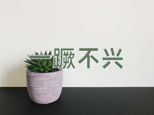 成语一蹶不兴