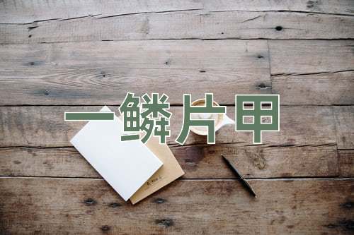 成语一鳞片甲