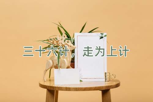 成语三十六计，走为上计