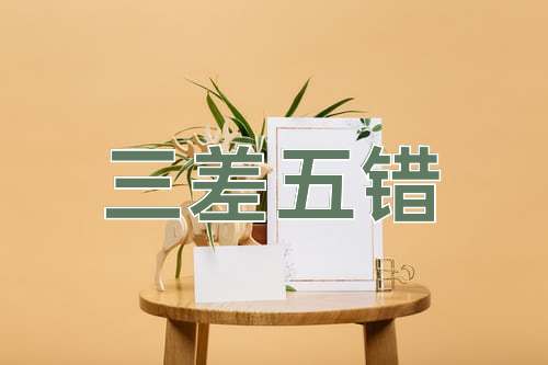 成语三差五错
