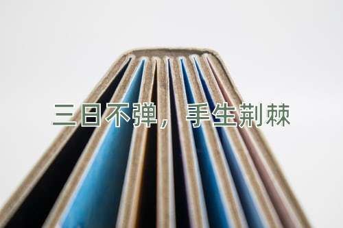 成语三日不弹，手生荆棘