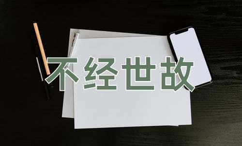 成语不经世故