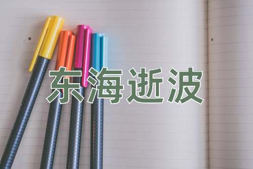 成语东海逝波