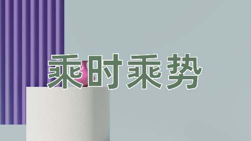 成语乘时乘势