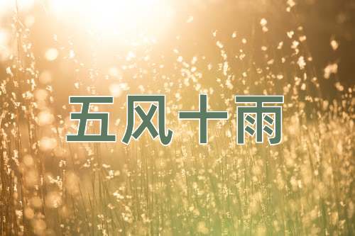 成语五风十雨