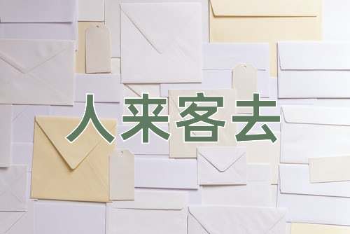 成语人来客去