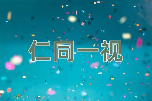成语仁同一视