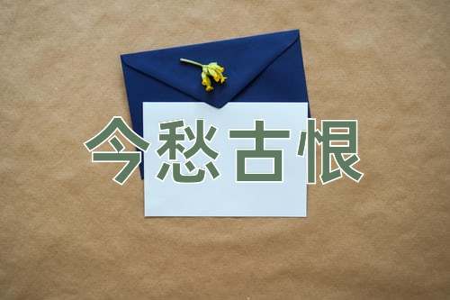 成语今愁古恨