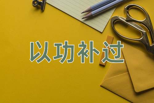 成语以功补过