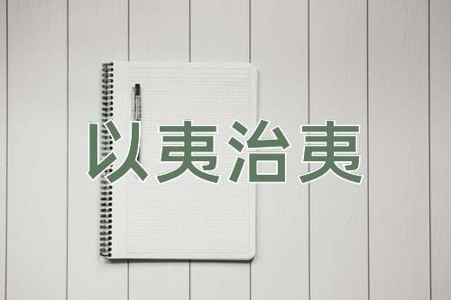 成语以夷治夷