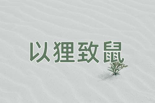 成语以狸致鼠