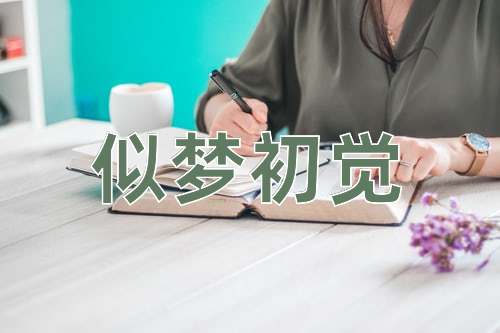 成语似梦初觉