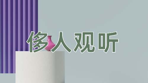 成语侈人观听