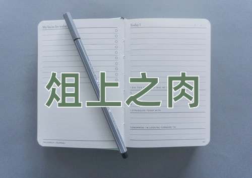 成语俎上之肉