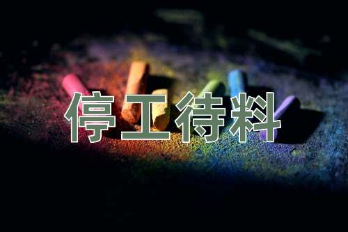 成语停工待料