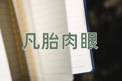 成语凡胎肉眼