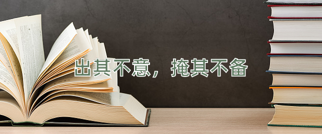 成语出其不意，掩其不备