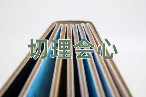 成语切理会心