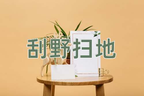 成语刮野扫地
