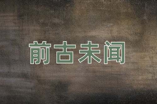 成语前古未闻