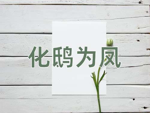 成语化鸱为凤