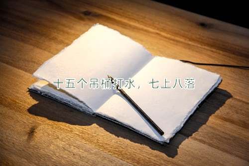 成语十五个吊桶打水，七上八落