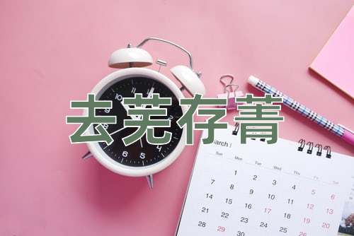 成语去芜存菁
