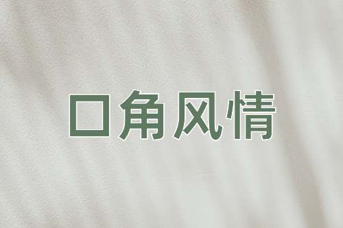 成语口角风情