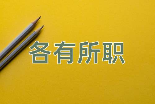 成语各有所职