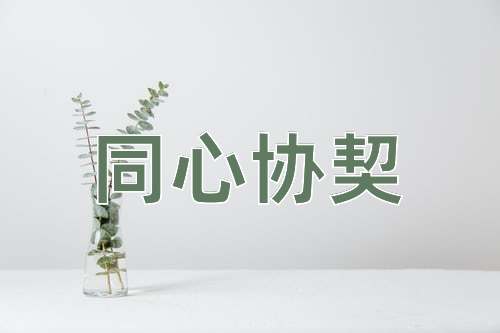 成语同心协契