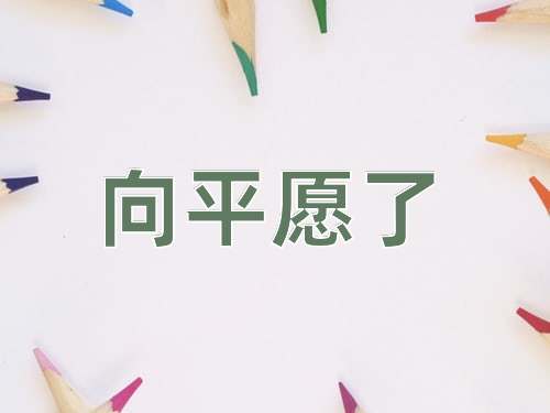 成语向平愿了