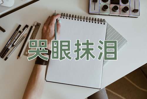 成语哭眼抹泪