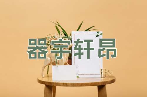 成语器宇轩昂