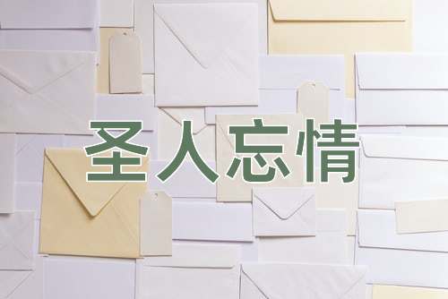 成语圣人忘情