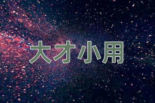 成语大才小用