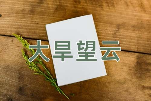 成语大旱望云