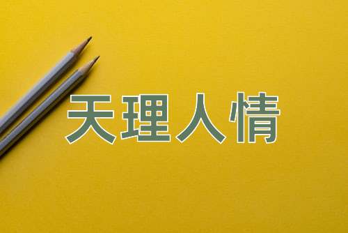 成语天理人情