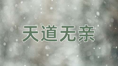 成语天道无亲