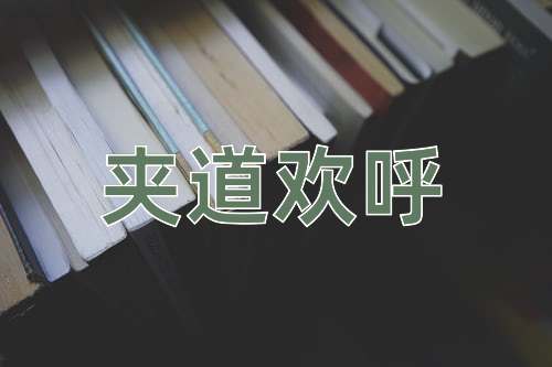 成语夹道欢呼