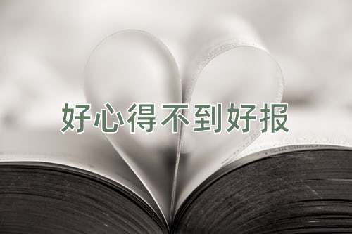 成语好心得不到好报