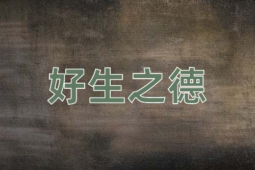 成语好生之德