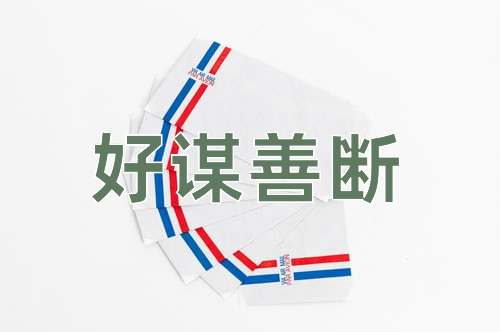 成语好谋善断