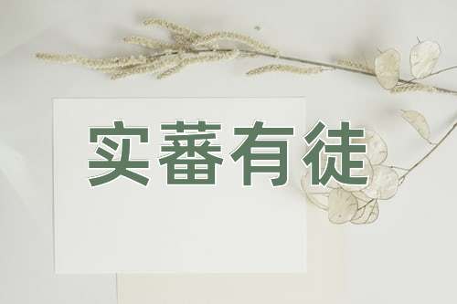 成语实蕃有徒