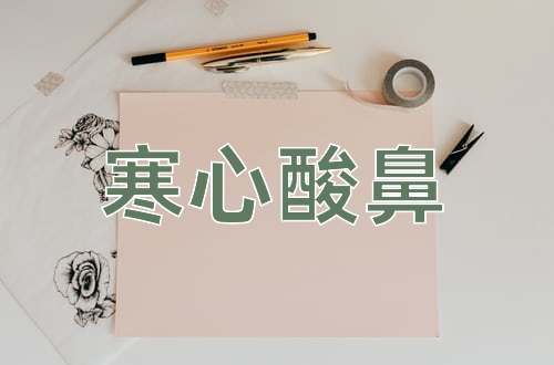 成语寒心酸鼻