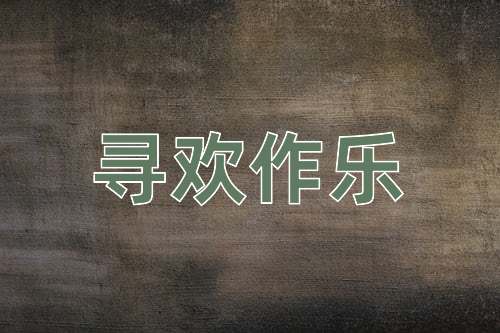 成语寻欢作乐