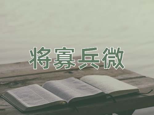 成语将寡兵微