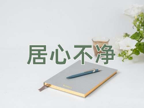 成语居心不净