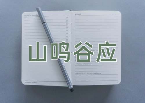 成语山鸣谷应