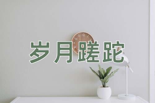 成语岁月蹉跎